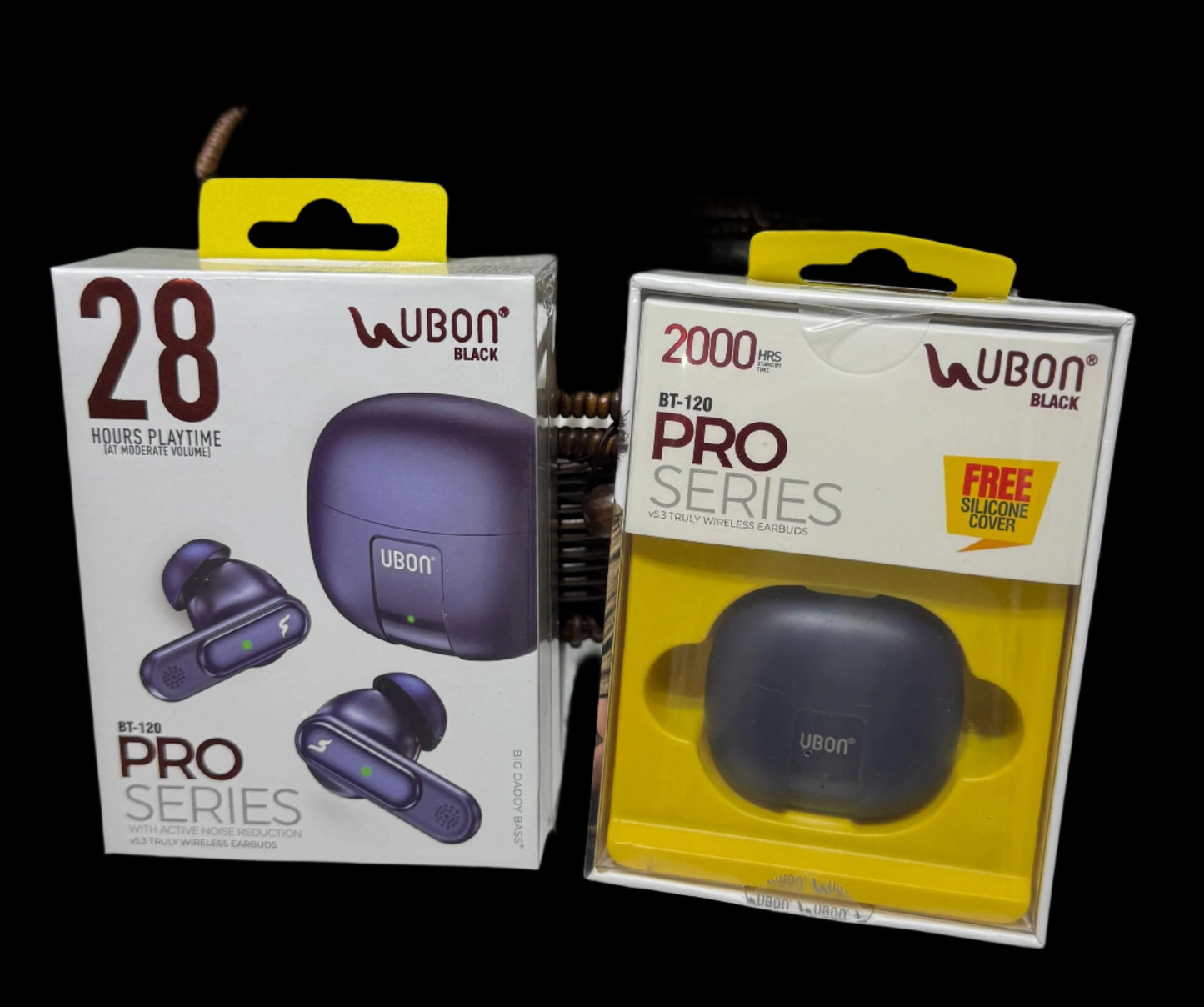 BT-120(Active noise reduction) PRO SERIES WIRELESS EARBUDS WITH 28HRS PLAYTIME