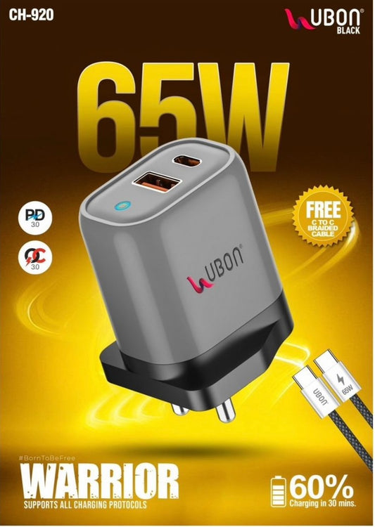 CH-920 65 W USBC & USB CHARGER