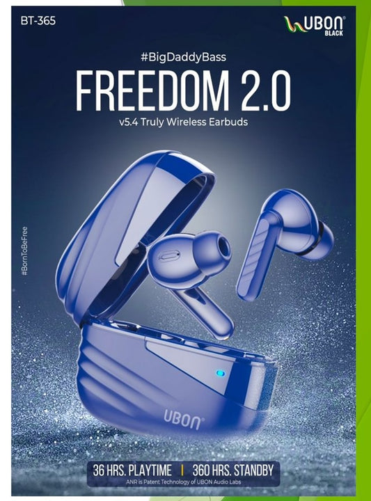 BT-365 FREEDOM WIRELESS EARBUDS WITH 36HR PLAYTIME